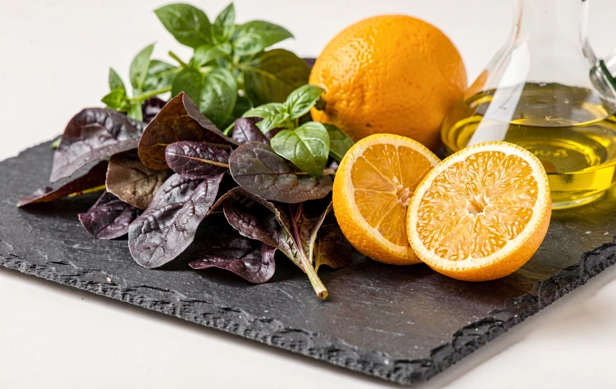 Ingredienti freschi mediterranei